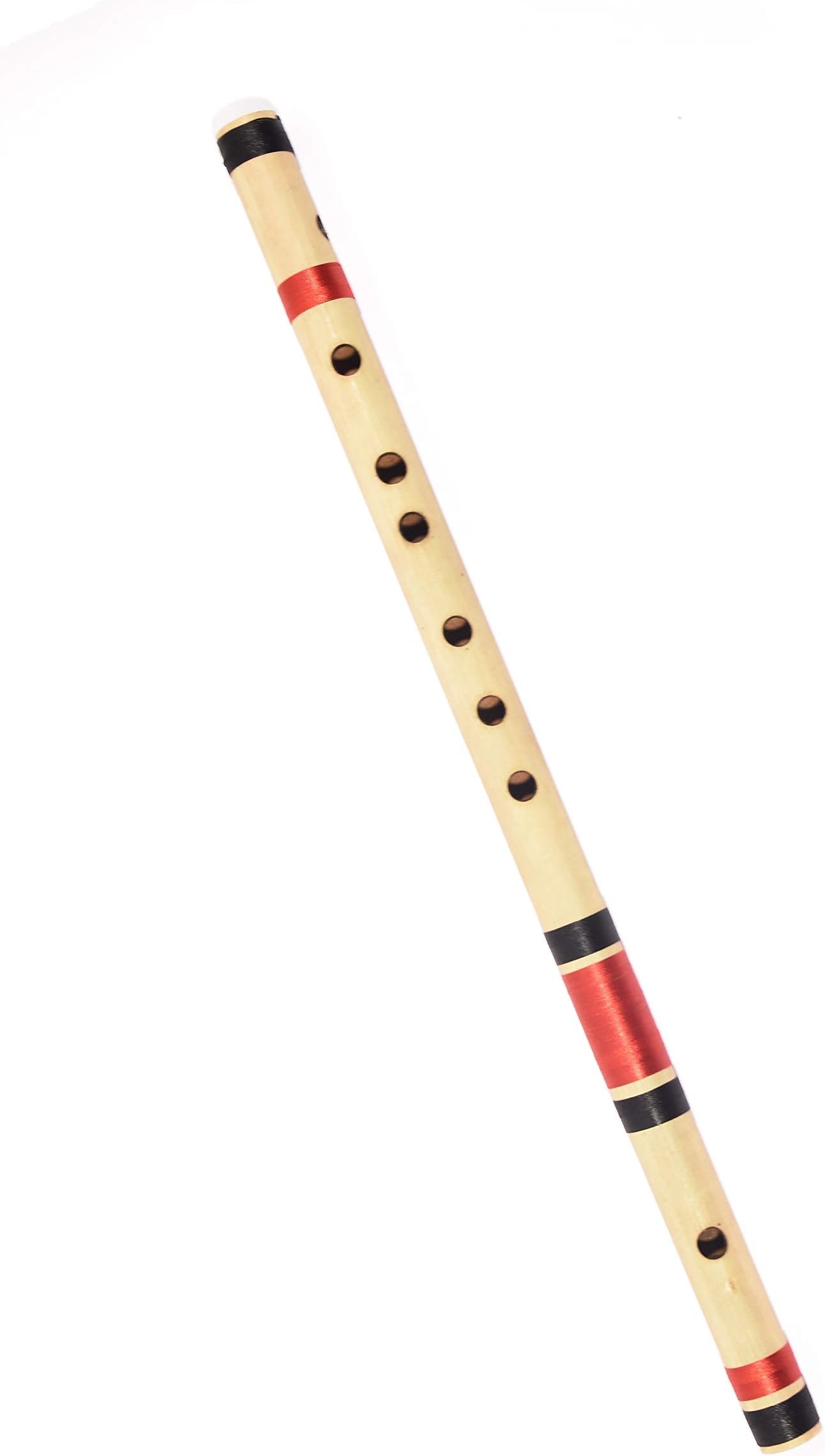 Shiv'z Muzic Flute, C Sharp medium, BUDGET Bansuri, RIGHT HAND 18.5 inches (with Written Manual & Bag)