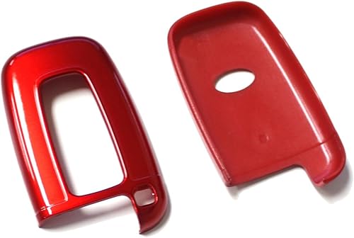 Miniatura 8 de iJDMTOY (1) Carcasa de ajuste perfecto para llave smart remota color metálico para HYUNDAI VELOSTER Sonata Elantra Génesis Kia Optima Forte, Rojo