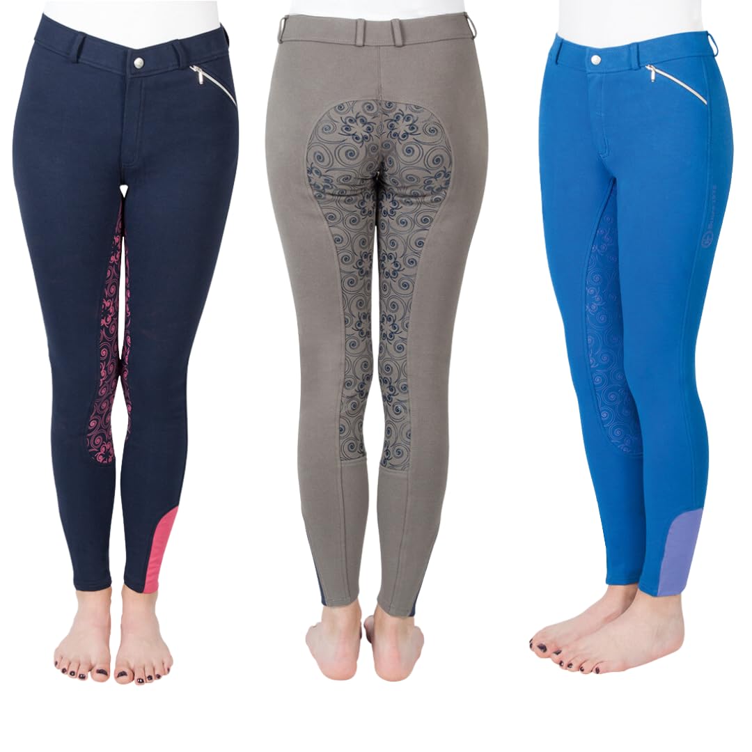 PFIFF 102604 Zahra - Pantalones de equitación para niña (92-164, Tallas 36-46)