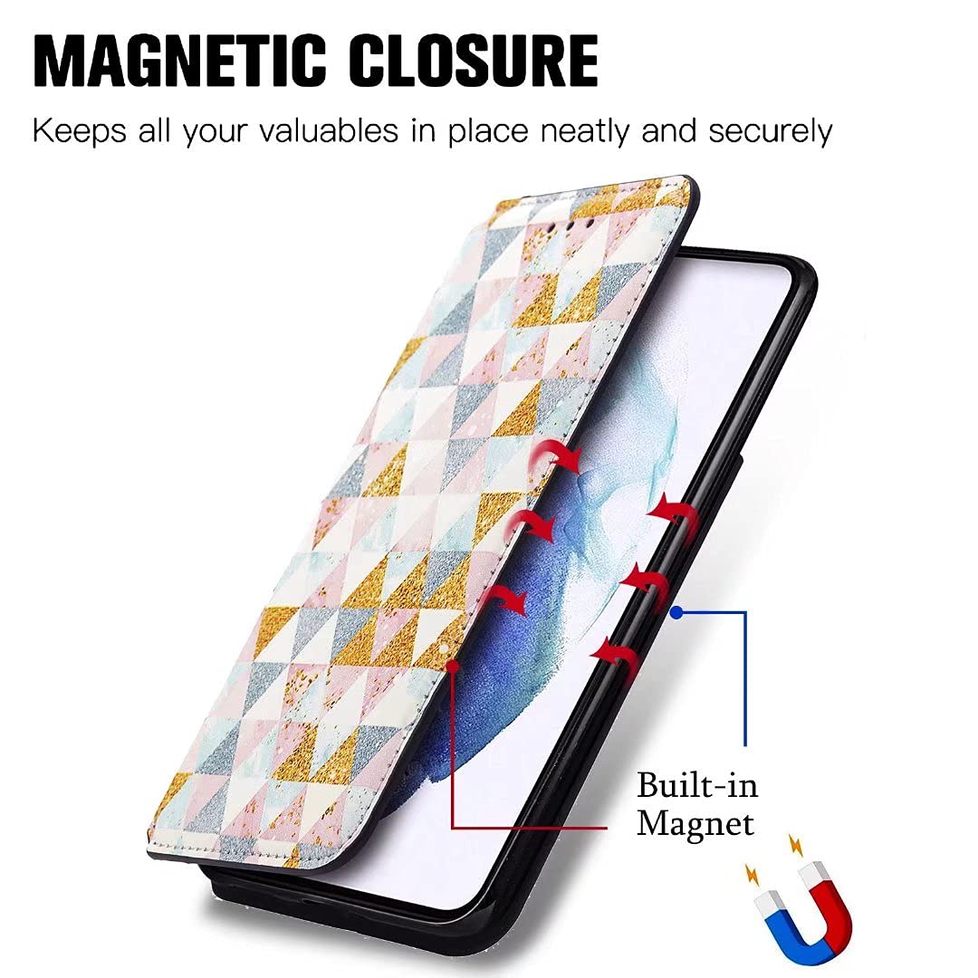 CASEONJAN Cover per Xiaomi Redmi Note 14 Pro 4G, Pelle PU Custodia a portafoglio con scomparti per Slot Schede, Antiurto Flip Caso Cover per Redmi Note 14 Pro 4G (Vintage Rosso