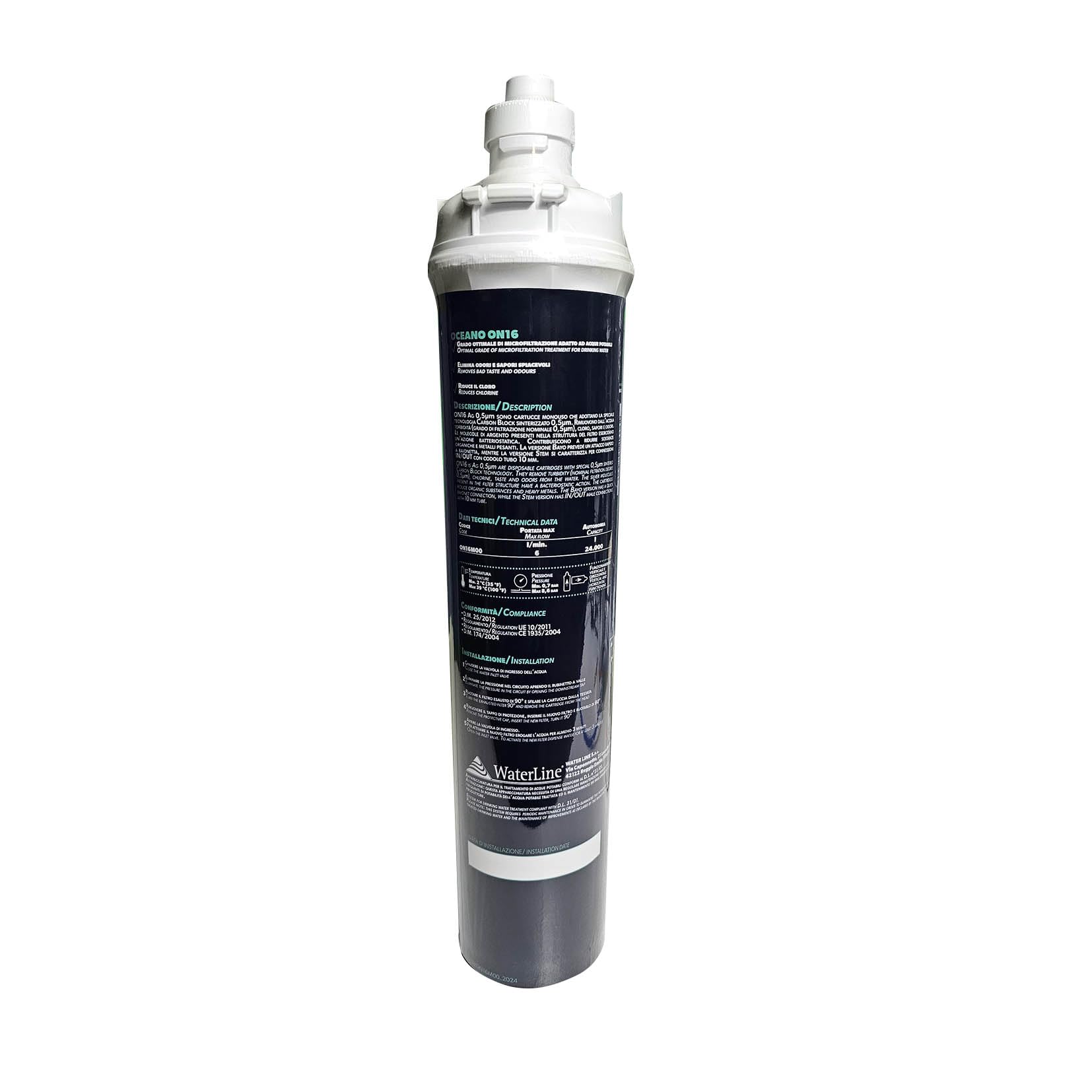 Oceano Filtro Carbon Block 0,5 Micron con molecole d'Argento (Medium)
