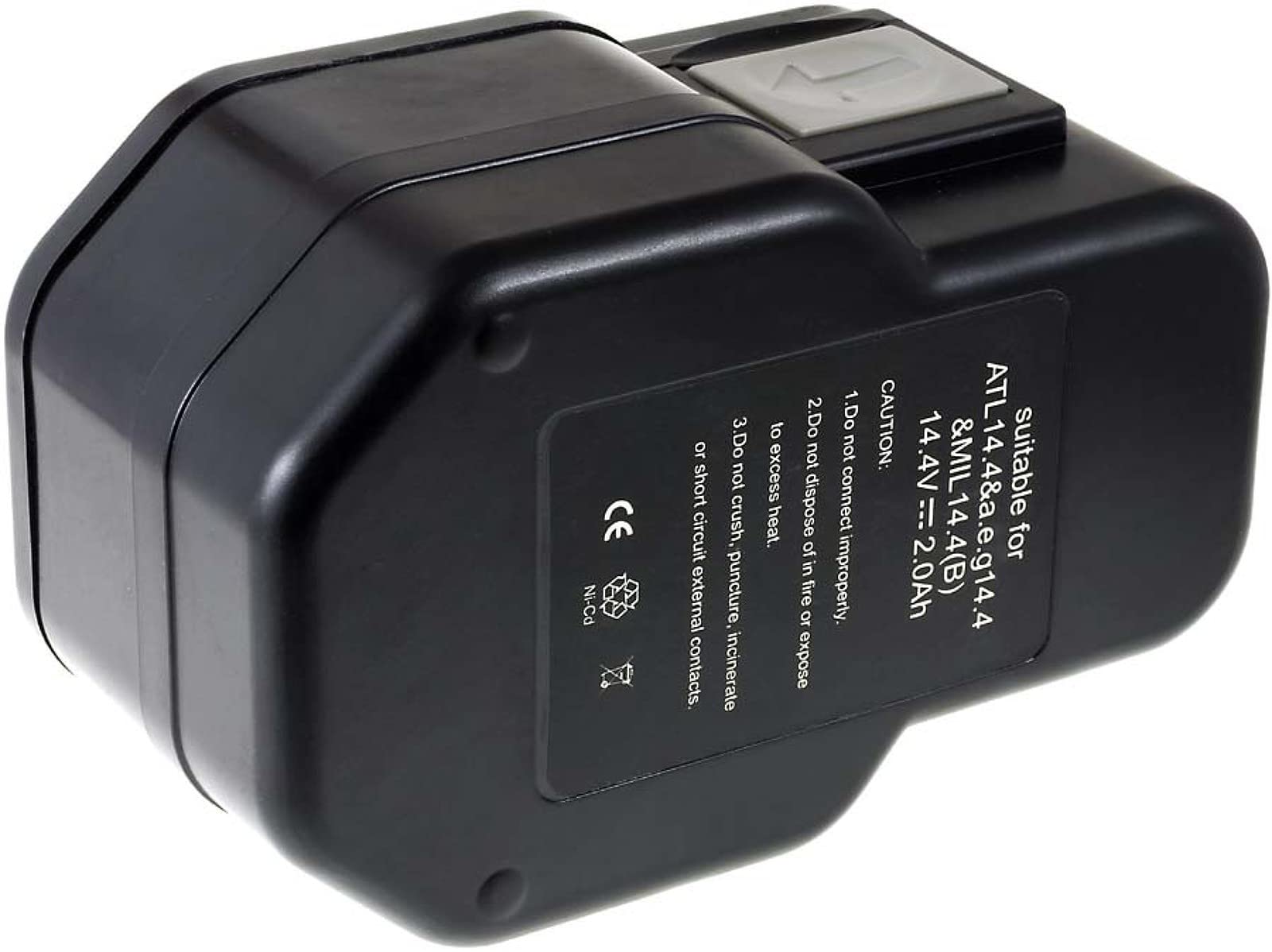 Batterie pour Milwaukee modèle System 3000 BF14.4 2000mAh, 14,4V, NiCd
