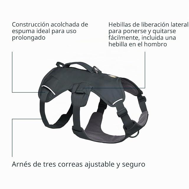 Foto 5 de 8 de Ruffwear Web Master - Arnés para Perro, arnés Frontal en Y para Perro con asa y Hebilla Mejorada, Ajustable…