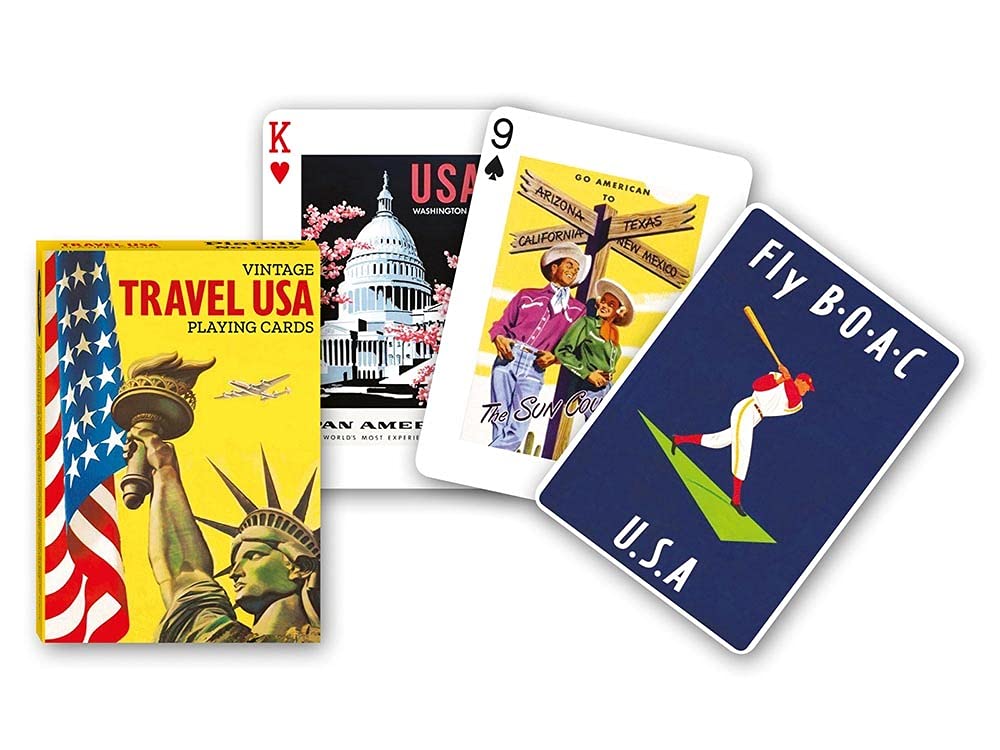 Piatnik Travel USA Deck of Playing Cards 1687 New