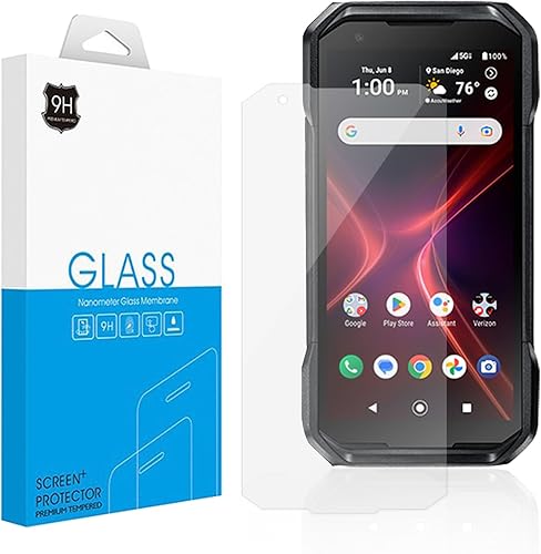 Miniatura 3 de Ailiber Protector de pantalla para Kyocera DuraForce Pro 3 2 unidades, protector de pantalla DuraForce Pro3 de vidrio templado, antiarañazos,