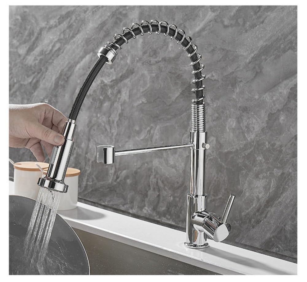 Robinet de lavabo monté sur le pont idéal pour nettoyer les grands plats de cuisine