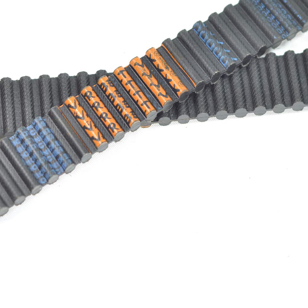 D435-5M-10 Double Sided Synchronous Timing Belt, Rubber, Fiber Glass Cord, (Pack of 1), 435mm Length