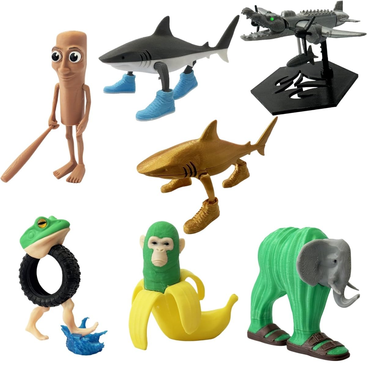 Amazon.co.jp: Mukari TungTungTungSahur 3Dプリント フィギュア