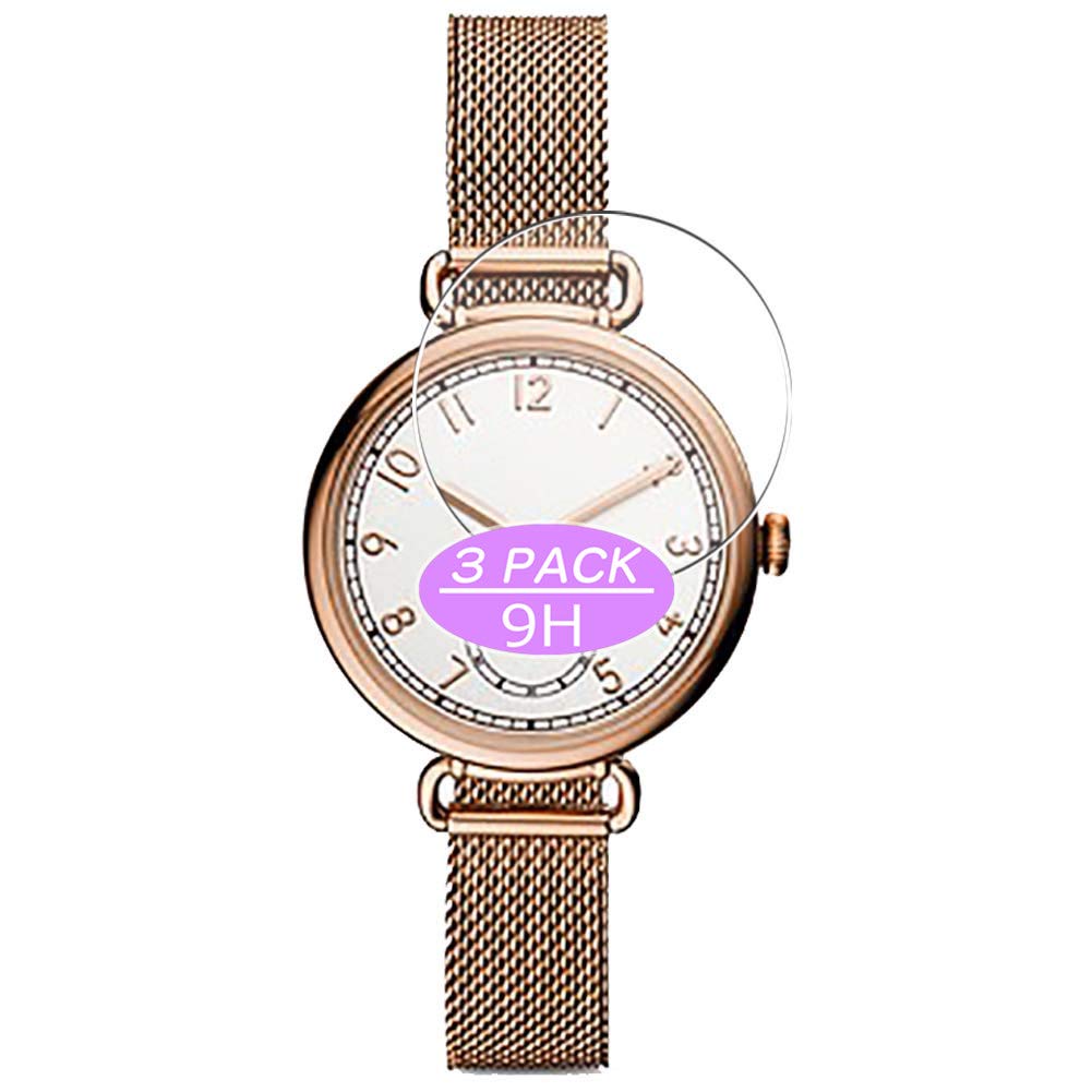 VacFun 3 Pezzi Vetro Temperato Pellicola Protettiva, Compatibile con Fossil Sport Smartwatch FTW6025, Vetro Protezioni Schermo Cover Custodia