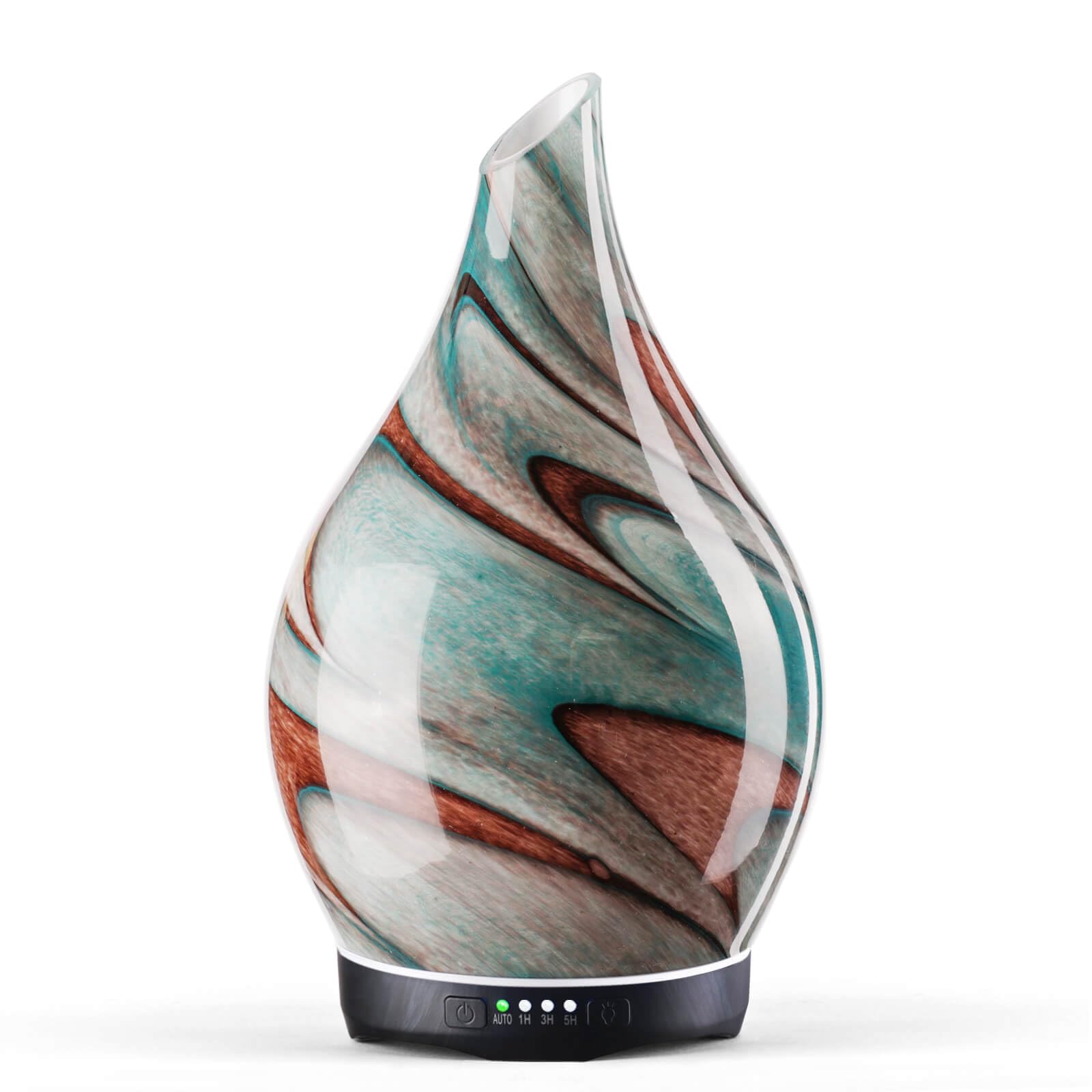 Porseme 280ml Essential Oil Diffuser Glass Color Changing Aroma Air Diffusers Aromatherapy Ultrasonic Cool Mist Humidifier 7 Running Hours Waterless Auto-Off for Sleeping, Yoga, Office, Spa (Desert) — view 41