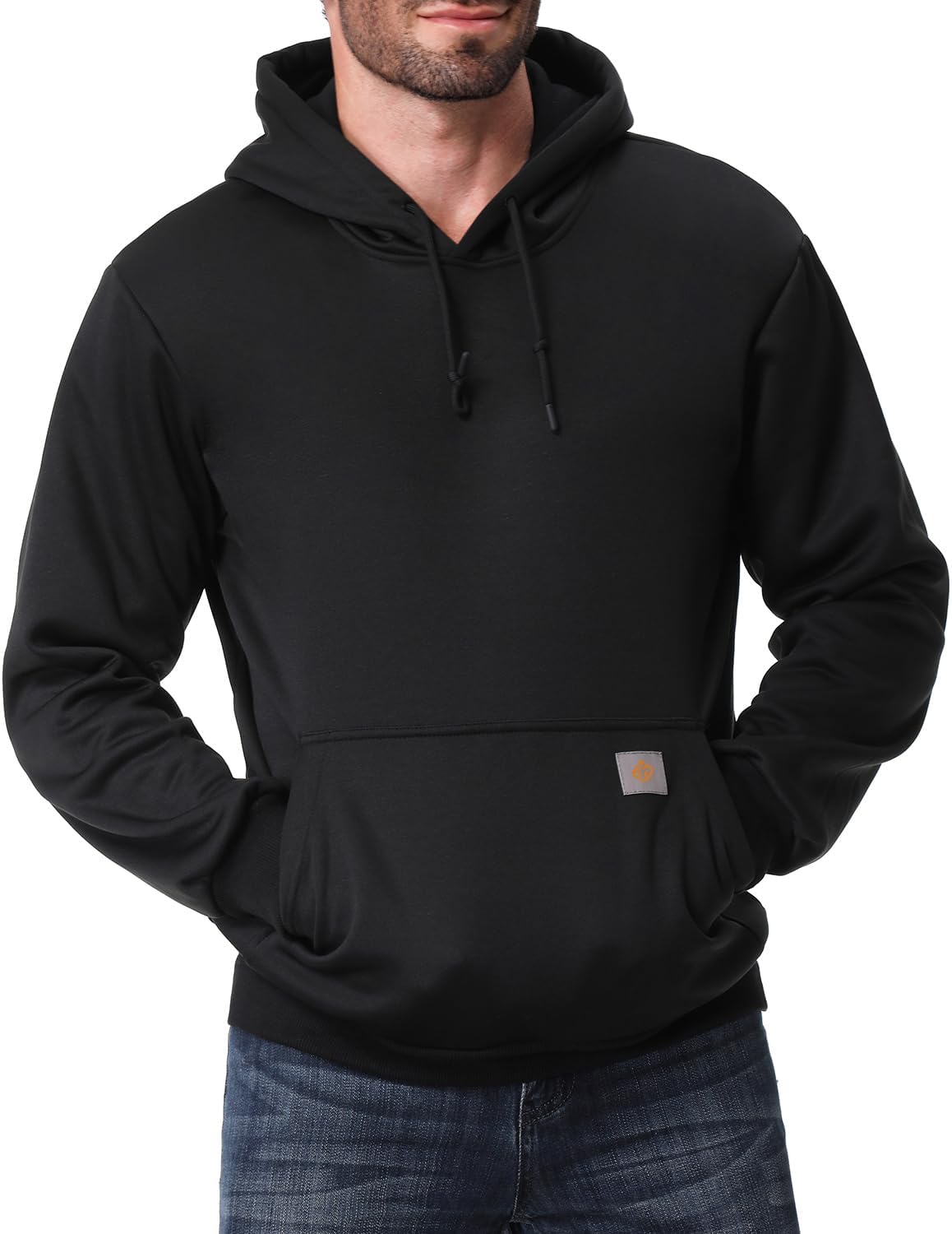Men's Relaxed Fit Fleece-Lined Pullover Hooded Sweatshirt Comfortable and Soft - Image 3