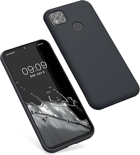 Miniatura 5 de kwmobile Funda compatible con Xiaomi Redmi 9C - Funda protectora delgada de TPU suave para teléfono - Negro mate