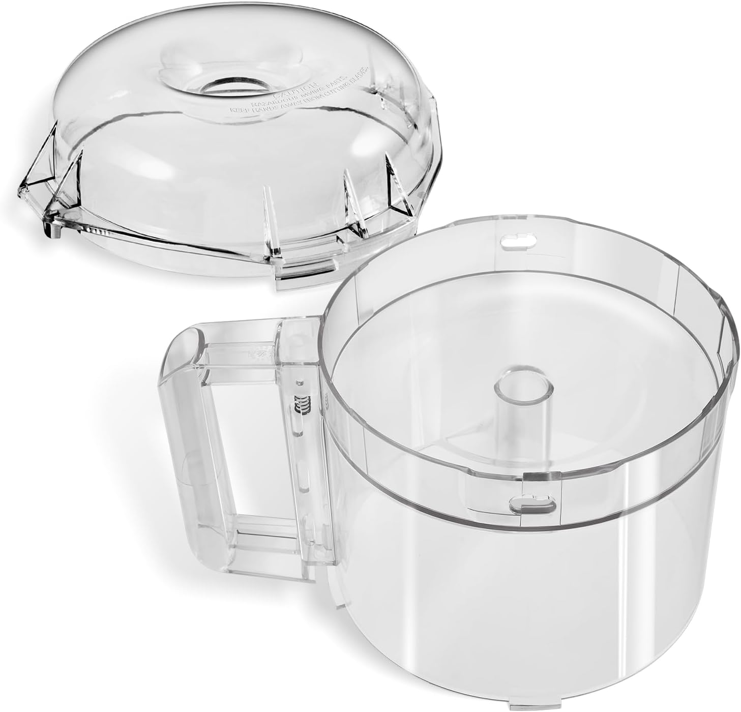 3-Quart Clear Cutter Bowl (112203) and Polycarbonate Lid (106458S), Compatible with Robot Coupe R2 Series Food Processors
