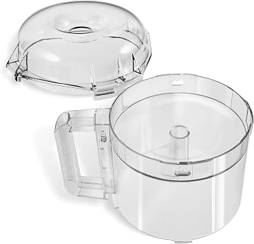 3-Quart Clear Cutter Bowl 112203 and Polycarbonate Lid 106458S, Compatible with Robot Coupe R2 Series Food Processors