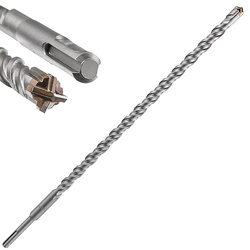 Miniatura 18 de Kit de brocas para hormigón de 8 pulgadas, material de carburo de doble rosca de tipo cruzado, adecuado para hormigón, ladrillo, paredes de cemento