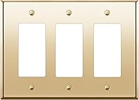 Vista 9 de ENERLITES Placa decorativa doble de metal para interruptor o receptáculo, placa de pared de acero inoxidable, resistente a la corrosión