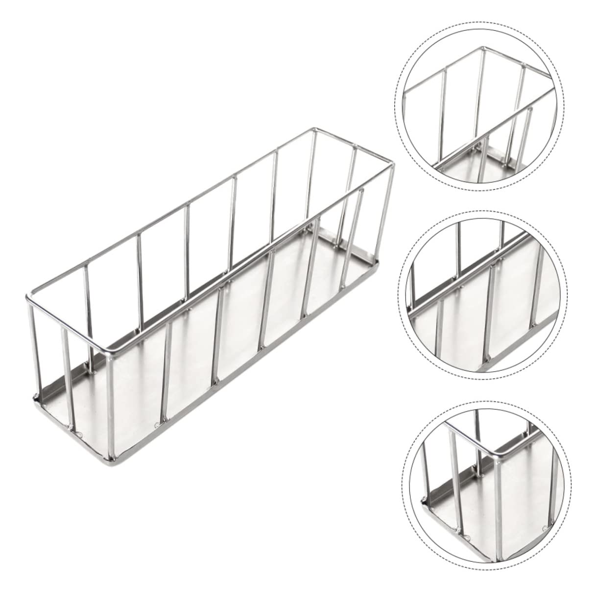 INOOMP Ciotola per Rettili in Acciaio Inox, Mangiatoia per Tartarughe e Lucertole, Superficie Liscia Antiruggine, per Gabbia Animali Domestici