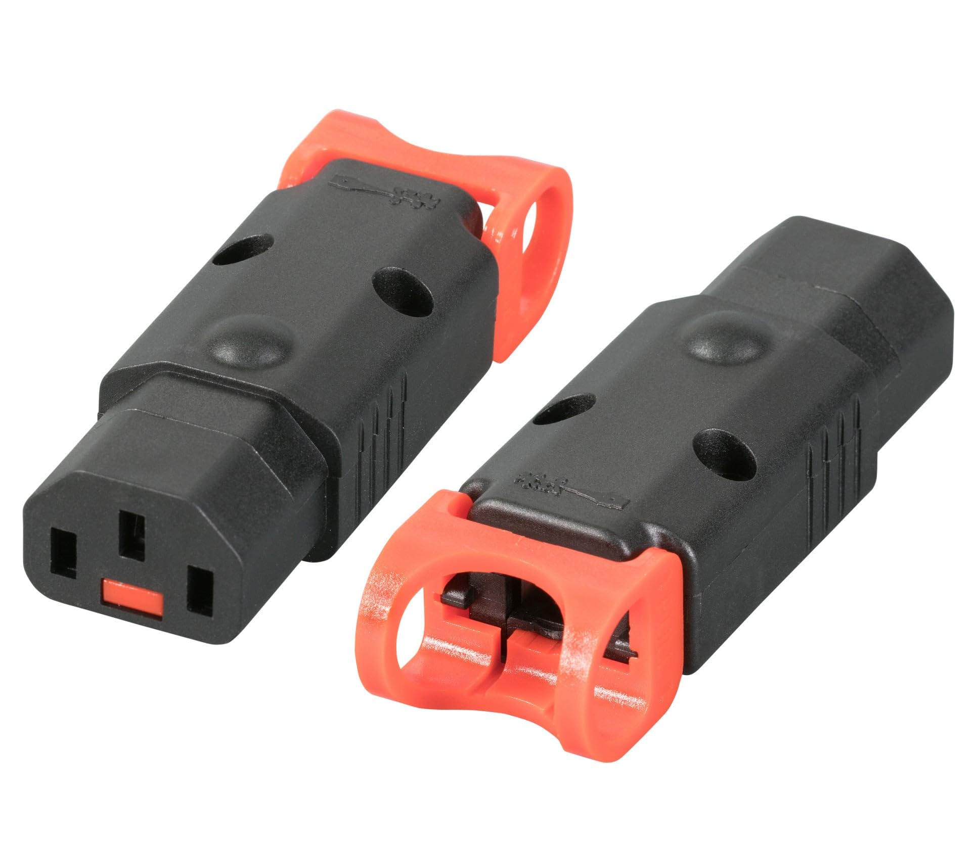 IEC Lock+ IEC320-C13 Stecker – Verschließbarer, wiederverdrahtbarer Stecker PA130100BK