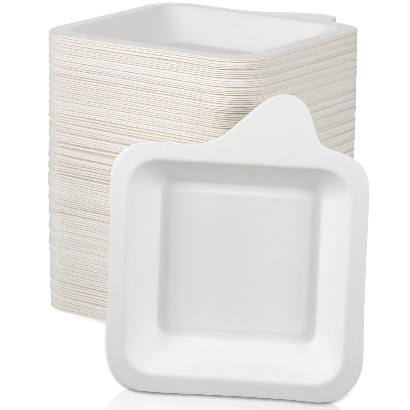 Assiettes en carton jetables pour fête et buffets de réception conviviaux