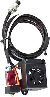 XUNLAN durable 3D Printer Part Full Assembled Extruder Kits Fan Cover Air Connections Nozzle Kits Fit For Cr-10/Cr-10S/S4 S5 3D Wearable (Color : Black)