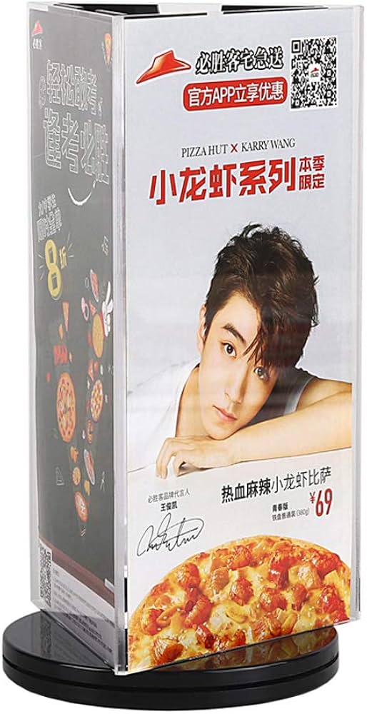 Amazon.co.jp: Sunsang メニュースタンド サインホルダー 三面用 360