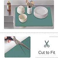 Vista 5 de Tapete de secado de platos de café, accesorios de decoración de máquina de cafetería, alfombrilla de cafetera para encimeras, almohadilla