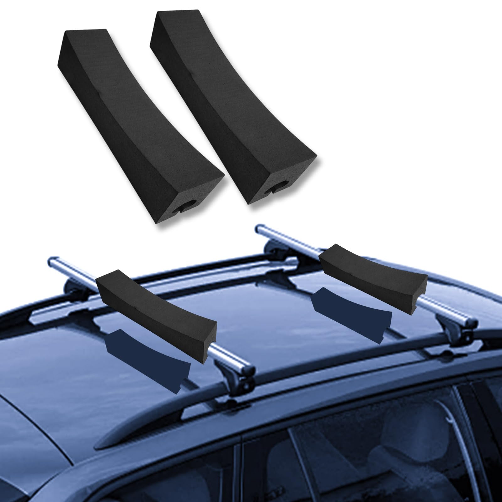 Jadeshay Dachgepacktrager Auto Dachträger Universal Fahrradträger Tragbare Schnellmontage Dachträger im Freien für Surfbrett Kajak Stand-up-Paddel