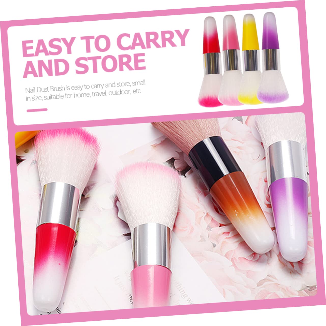 MAGICLULU 20 Pz pennello per manicure pennello per fard strumenti per unghie pennello acrilico spazzola per pulire le unghie spazzola per unghie domestico dipingere fondazione
