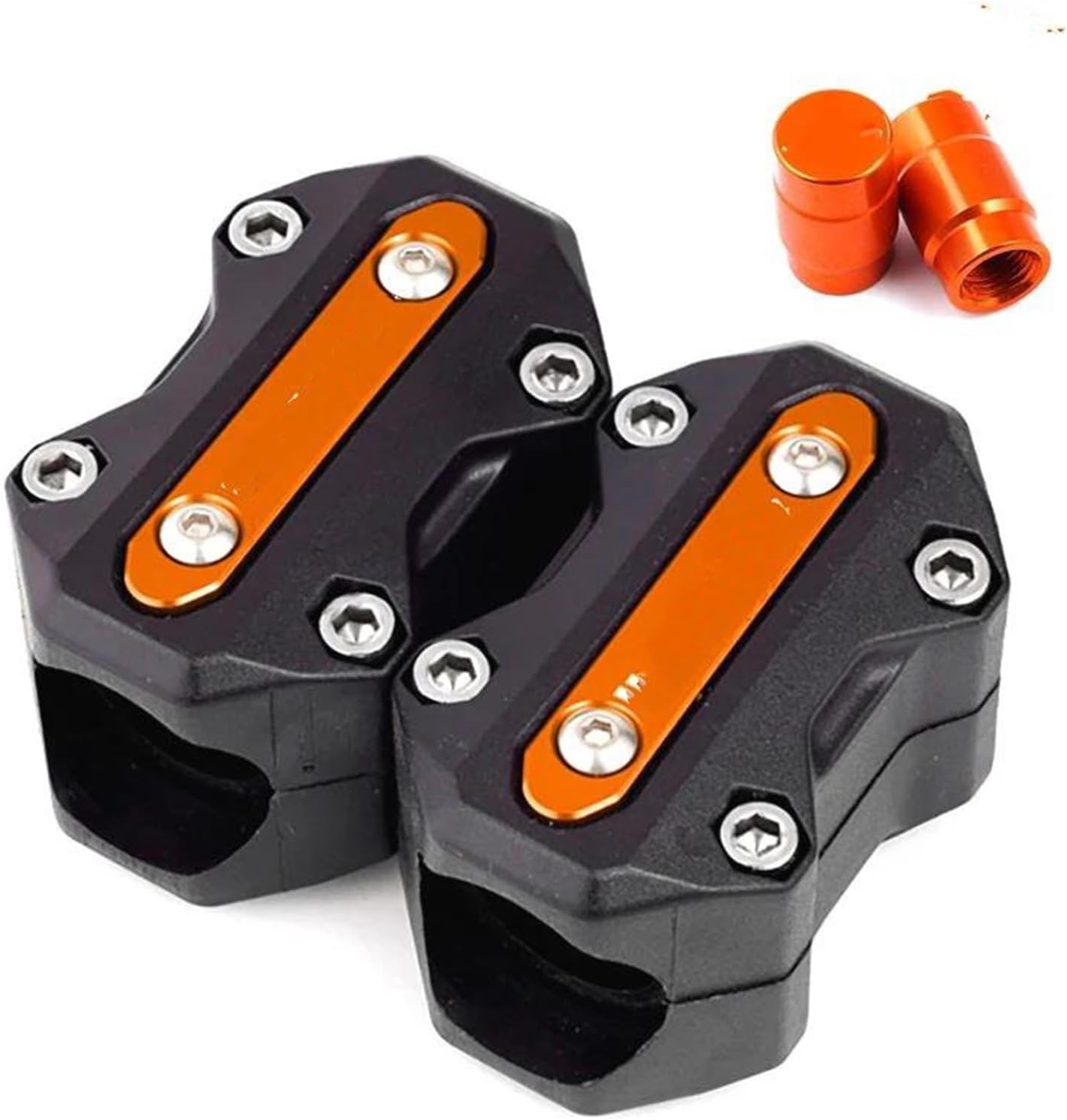 Crash Bar Guards Crash Bars Engine Bumper Protective Block For Suzuki For Vstrom 650 1000 For V-strom 1050 For Xt DL650 DL1000 Dl250 For Vstrom650 Frames (Color : البرتقالي)