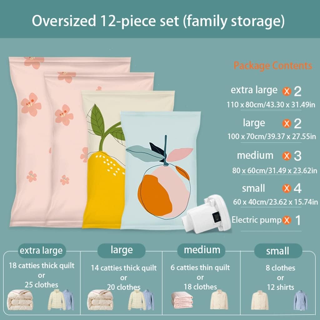 ポータブル 電池式真空パック器 衣類収納セット 圧縮袋4枚入り – DR. SAVE 真空保存袋 電動ポンプ付き真空圧縮バッグ 掛け布団、毛布、寝具、衣類用真空シーラーバッグ 7/9/12パック旅行用圧縮バッグ (Co