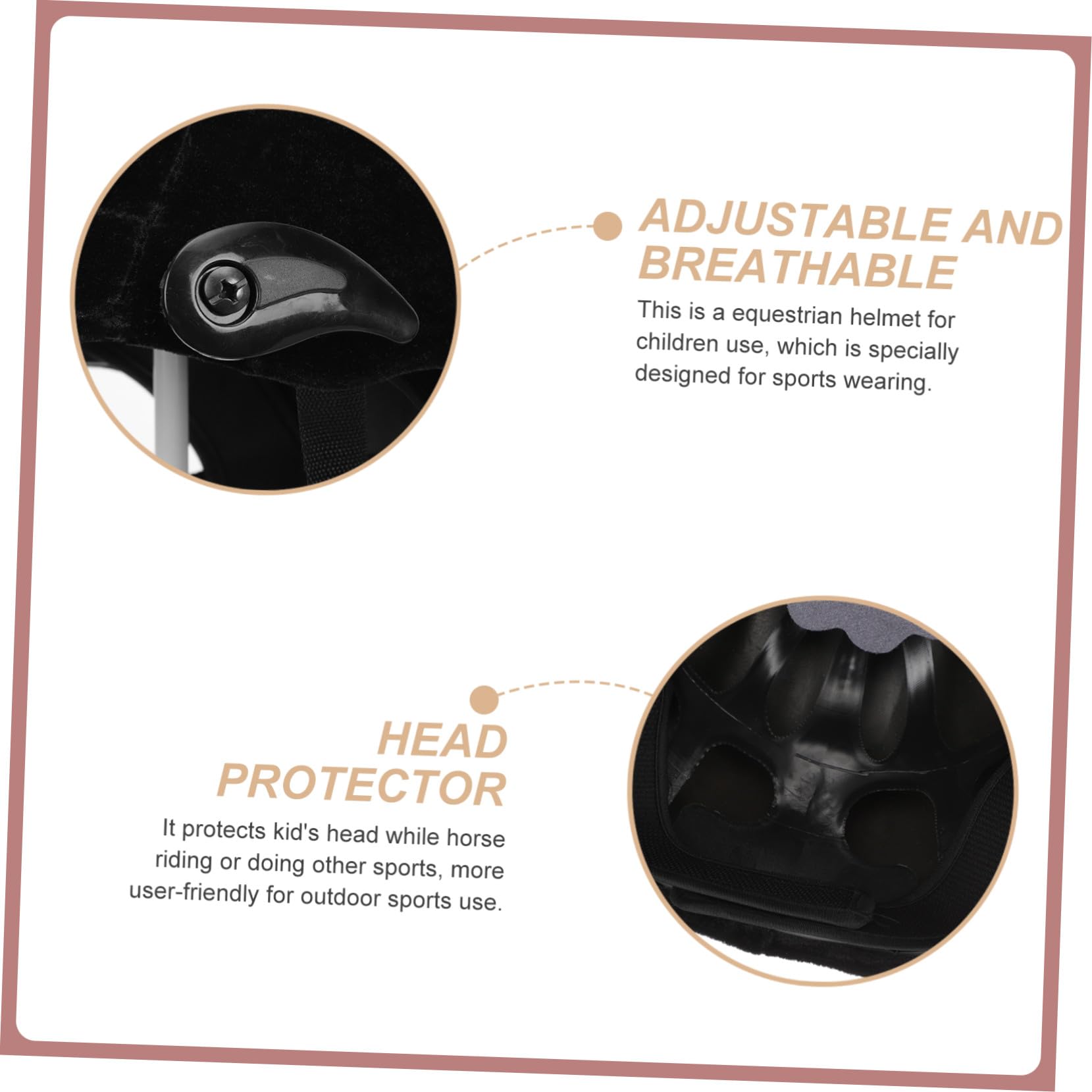 iplusmile Casco De Equitación para Niños Ligero Y Ajustable con Ventilación Completa Protección para Montar a Caballo Y Deportes Al Aire Libre