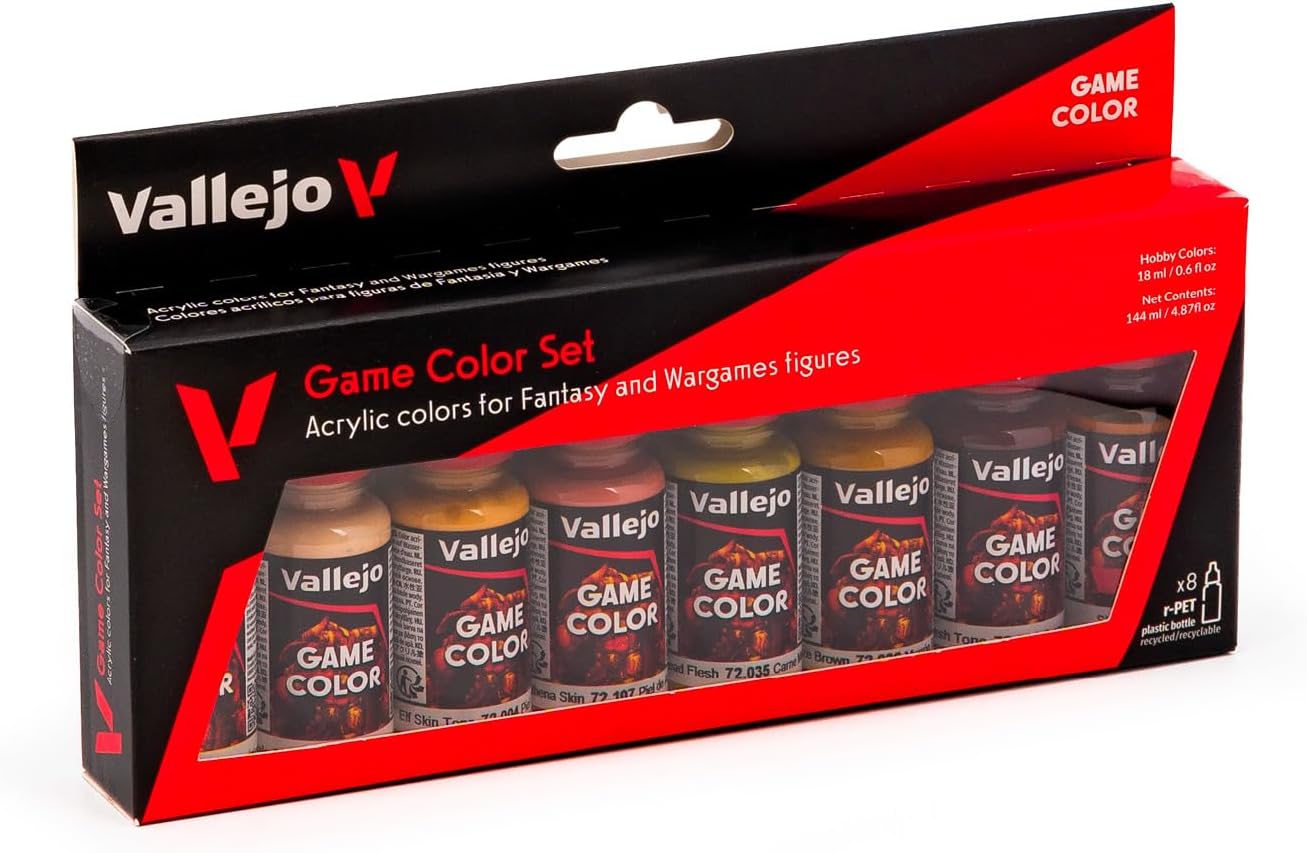 Vallejo AV Game Color Set - Skin Tone (x8)