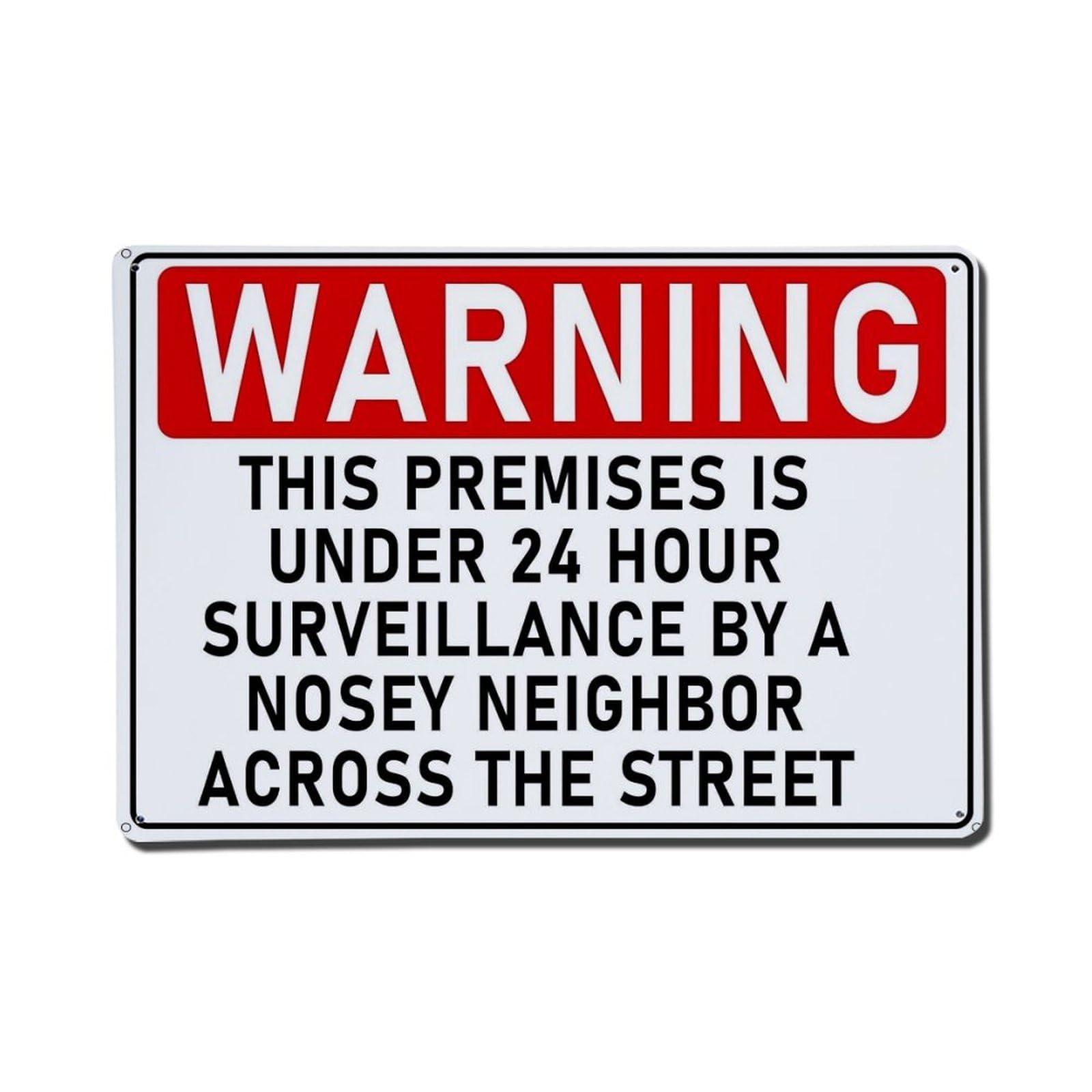 Jdfenggu Vintage Warning Sign With Funny Text Retro Metal Tin Sign, Metal Poster For Bar, Home, Man Cave, Kitchen, Laundry Room Art Decor 8X12 Inch