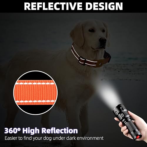 Miniatura 5 de Collar reflectante AirTag para perro, compatible con Apple AirTag, collar de nailon para cachorros y gatos con soporte de silicona AirTag para