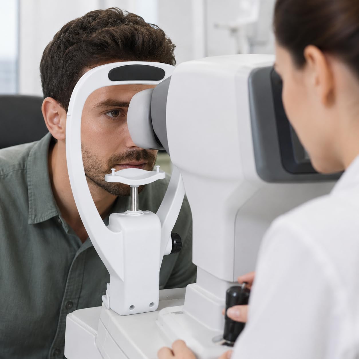 forplubossmmp Ophthalmic Optometry Accessory Set, Adjustable Forehead Rest And Chin Support, Auto Refractometer Vision Tester Spare Parts For Eye Examination Instruments, Durable For Clinics