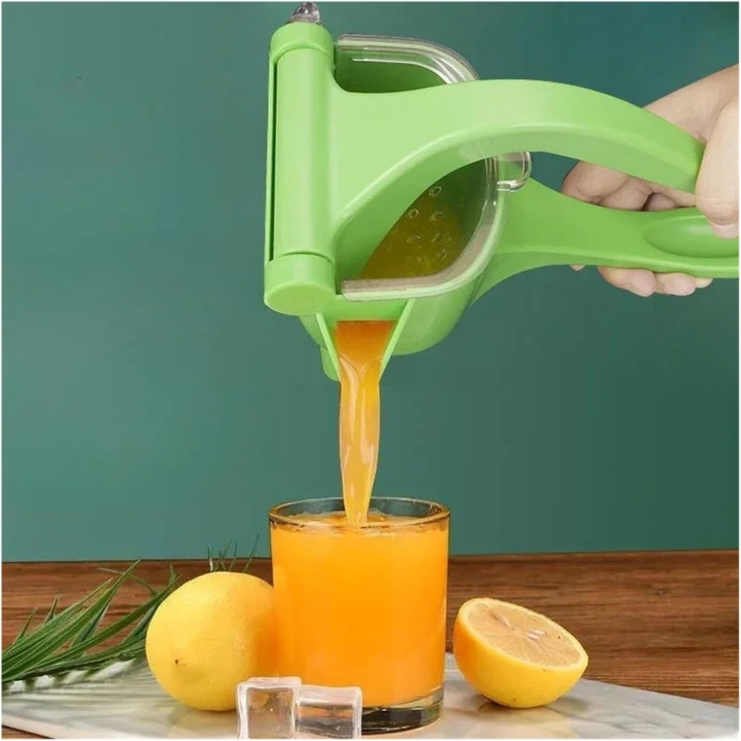 Juicer, Handheld Manual Juicer Green Citrus Press Multi Fruit Vegetable Extractor Portable Lemon Squeezer