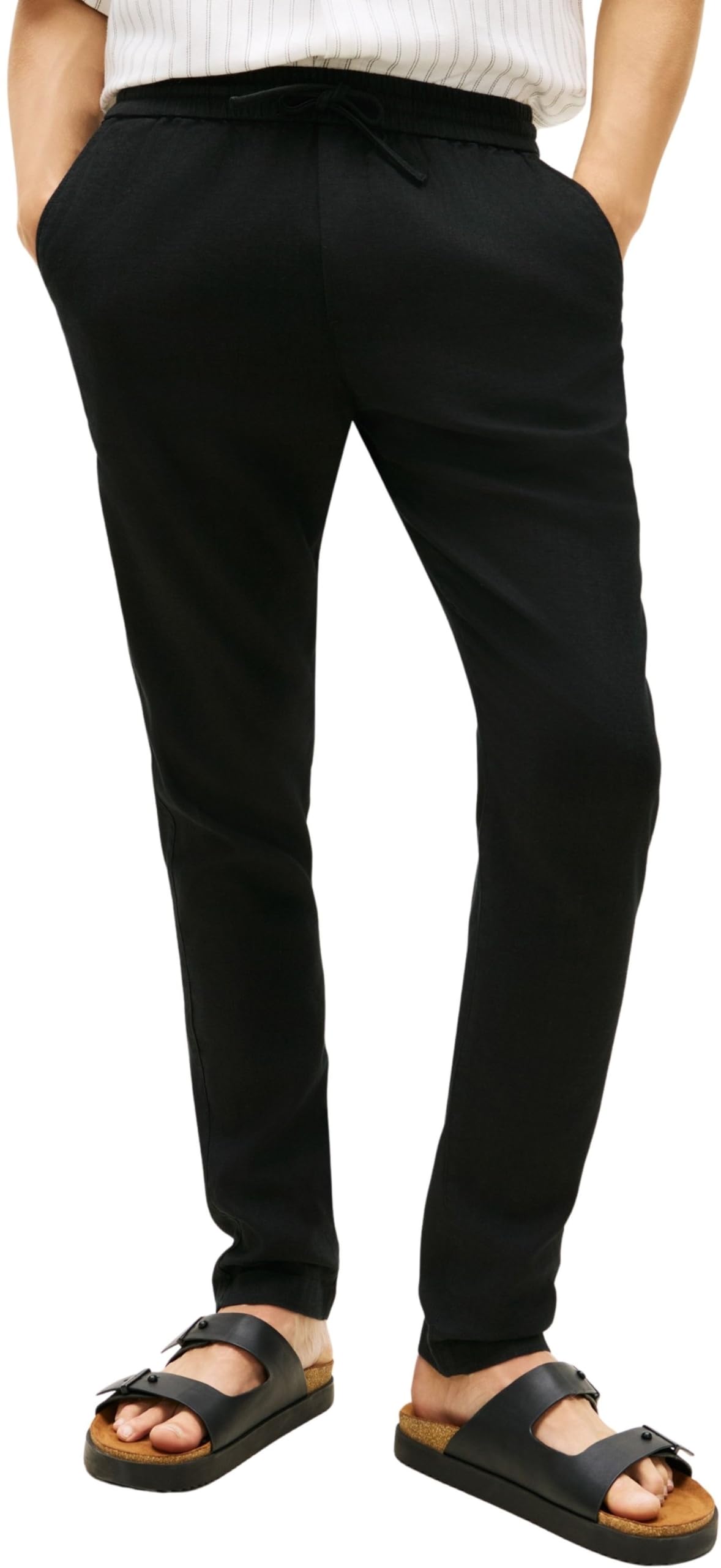 Tommy Hilfiger Herren Chino Harlem Po Sorona Linen Mw0mw42336