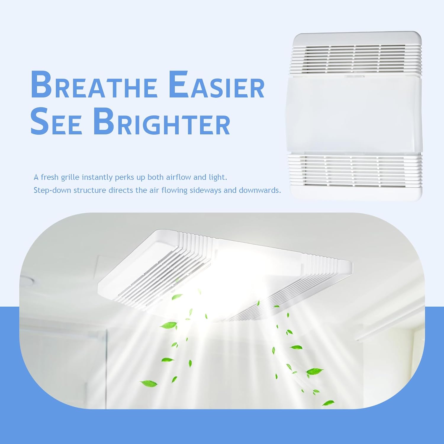 85315000 Replacement Bathroom Exhaust Fan Cover Grille Lens Compatible with Broan-Nutone 663, 669, 763RL, 769RL Series