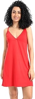 KADY Womens Red Short Luxe Comfort Sleepshirt Red Short Luxe Comfort Sleepshirt