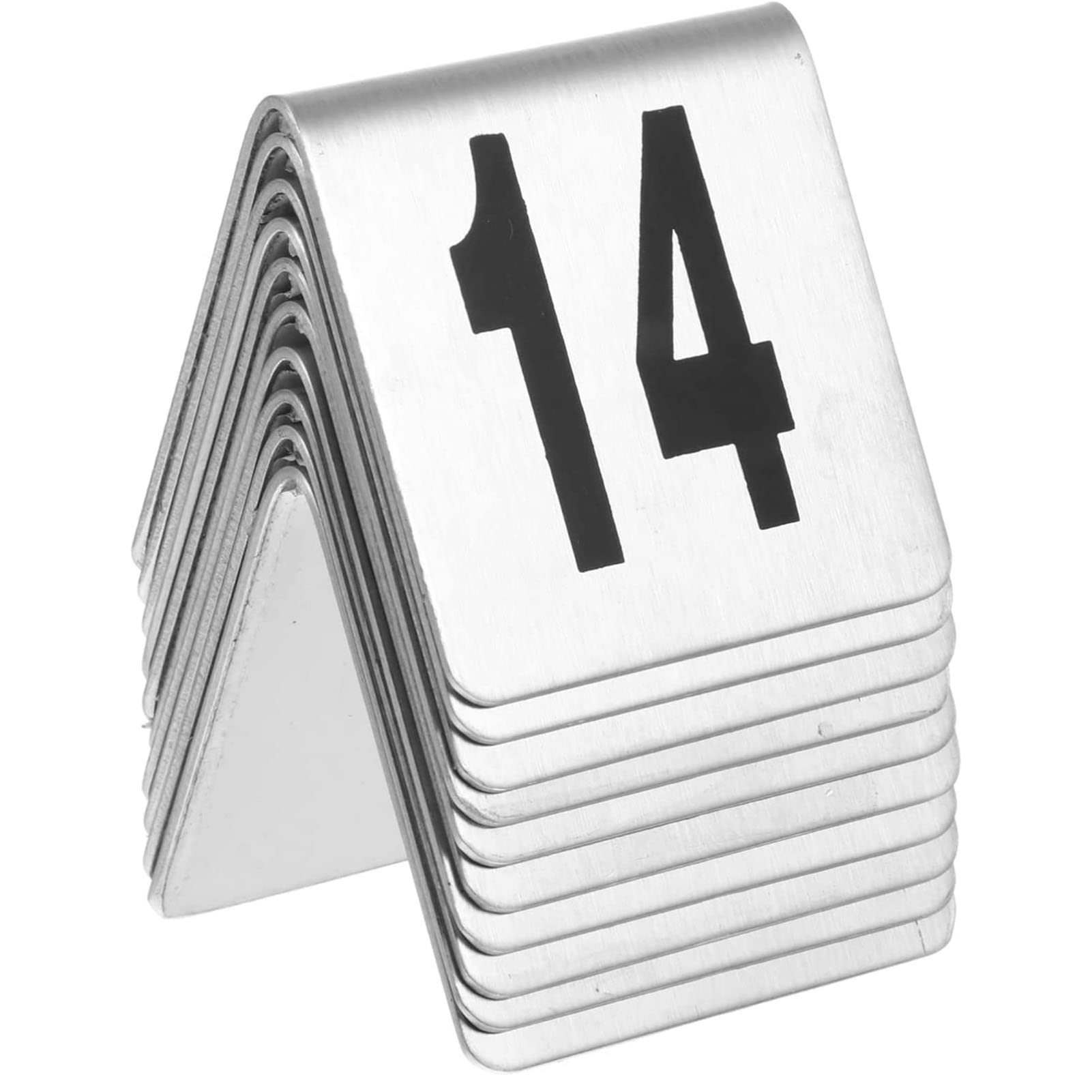 Hochzeitszelt-Tischständer, V-förmige Tischnummern, Restaurant-Tischnummernschild, for Party-Bankett-Empfang (Size : 80-100)