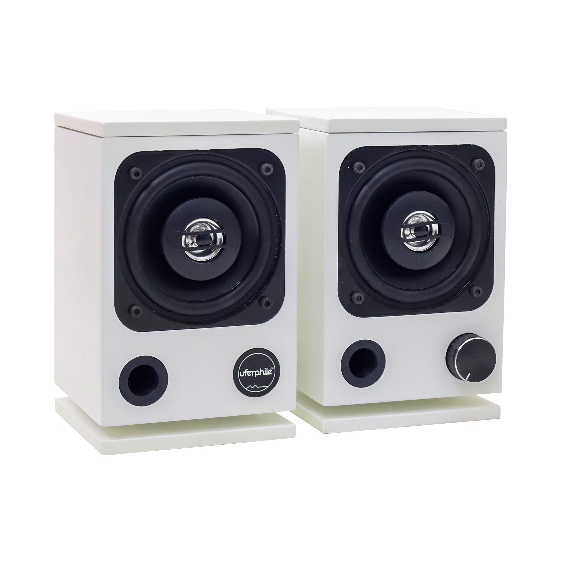 Desktop Beyaz Hi-Fi 100W Stereo Hoparlör