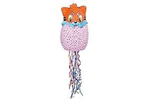 Celebrate Joyfully with Our Radiant Purple Hatchimals 3D Pull Pinata
