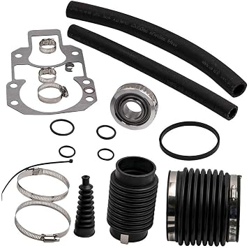 Alpha One Gen 1 and pre-alpha rebuilt kit 1972-1990 with Gimbal Bearing, exhaust, u-joint, shift bellows, gasket, water hose. Replaces Mercury Mercruiser marine 30-803097T1