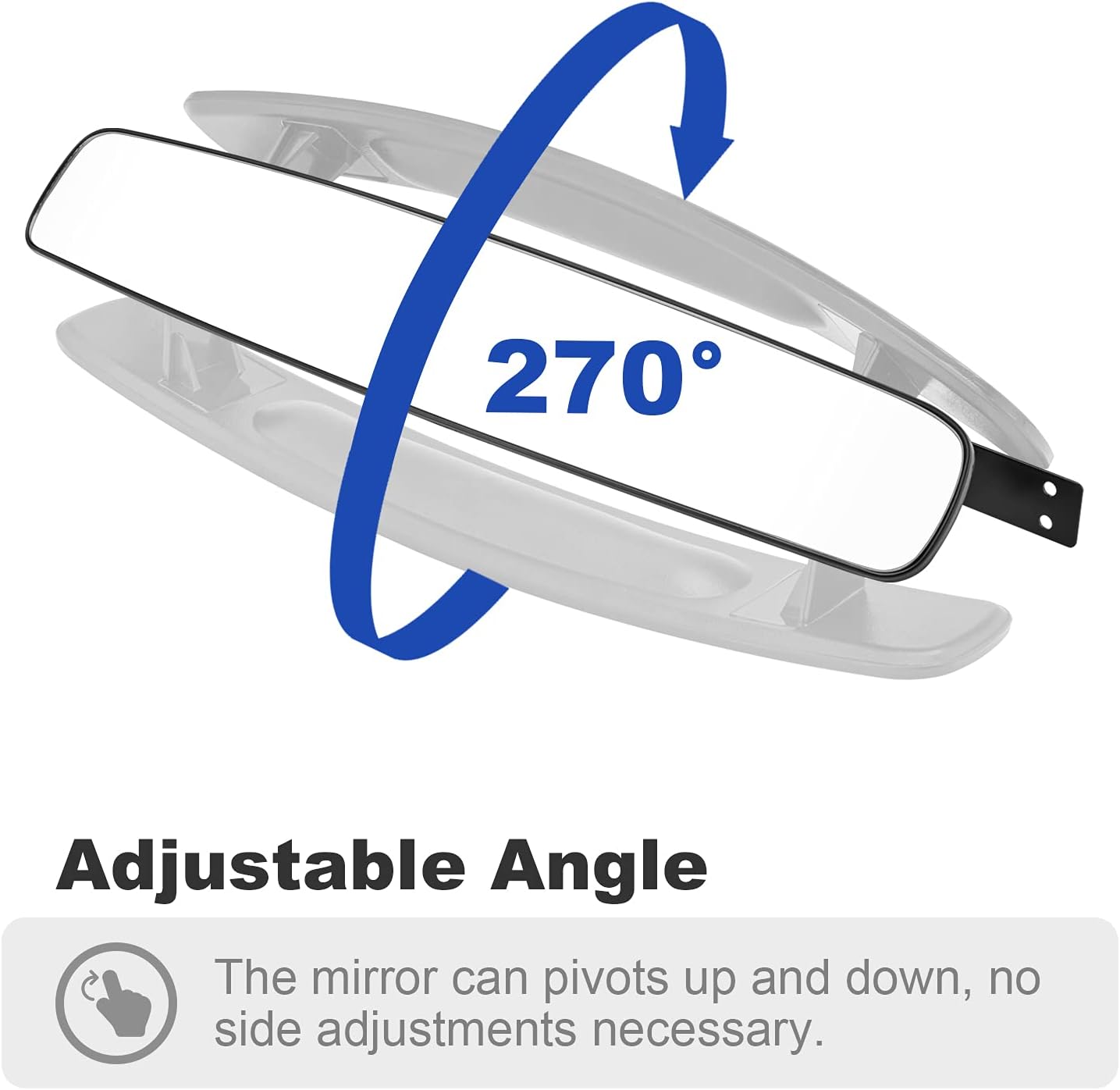 WeiSen Golf Cart Center Mirror 16.5 Inch Rear View Mirrors Compatible with EZGO Fit Yamaha Star Zone Carts Club Car