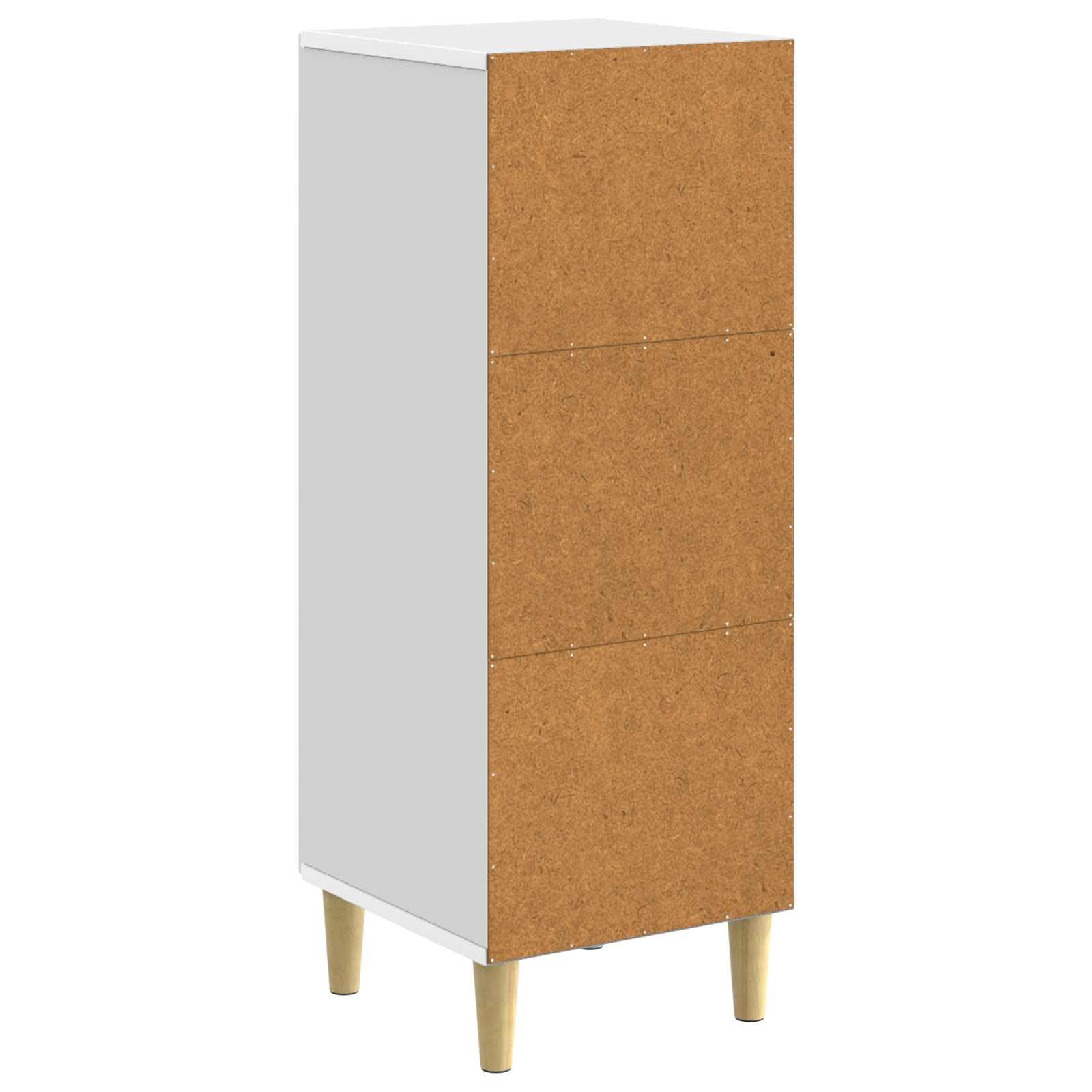 Credenza bianca 33 x 34,5 x 90 cm comò in legno