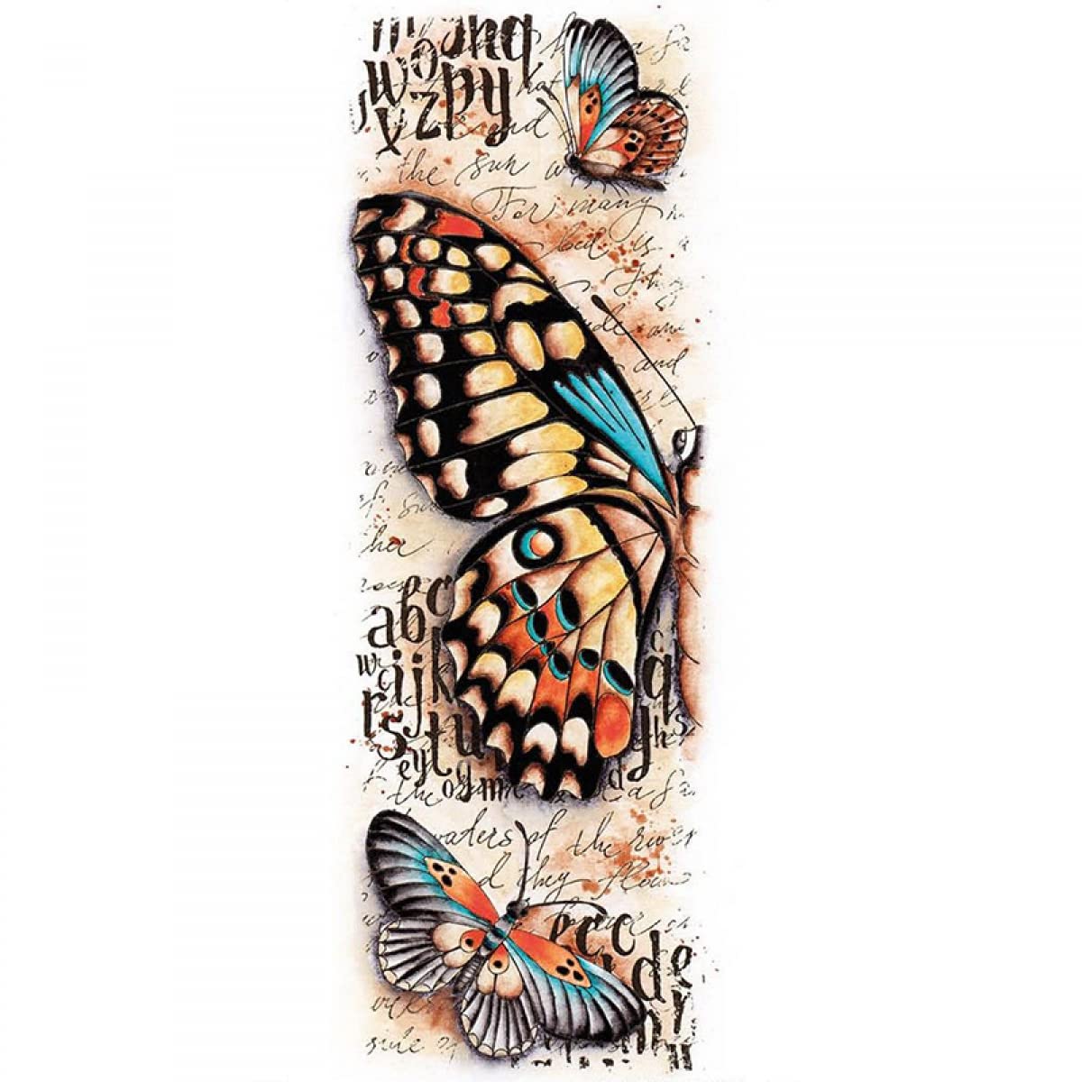 Tampon Papillon Géant En Silicone Transparent - 10,5x21cm - Pour Scrapbooking, Cartes, Loisirs Créatifs