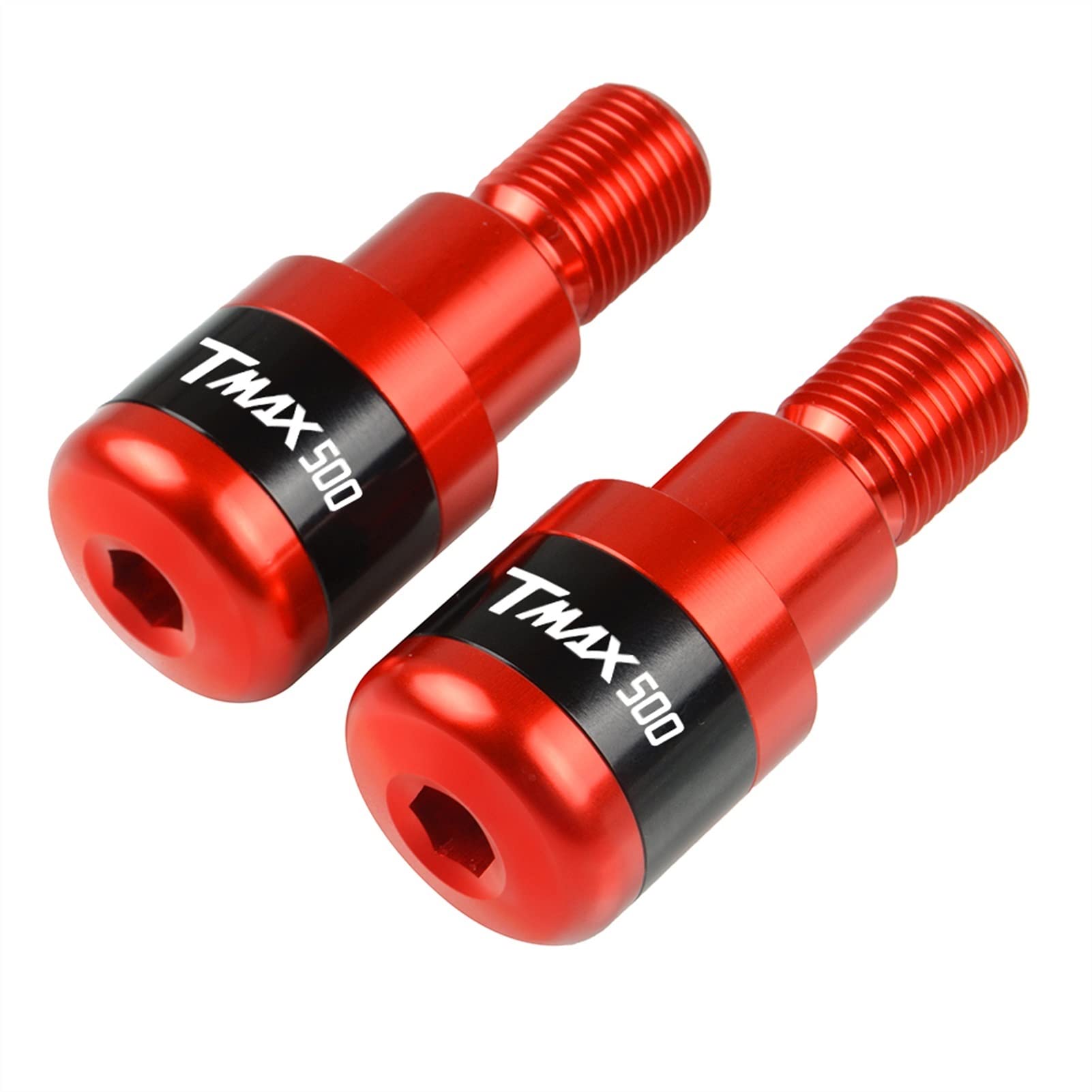Supprimer vibration guidon TMAX 500 avec cet embout de poignée rouge