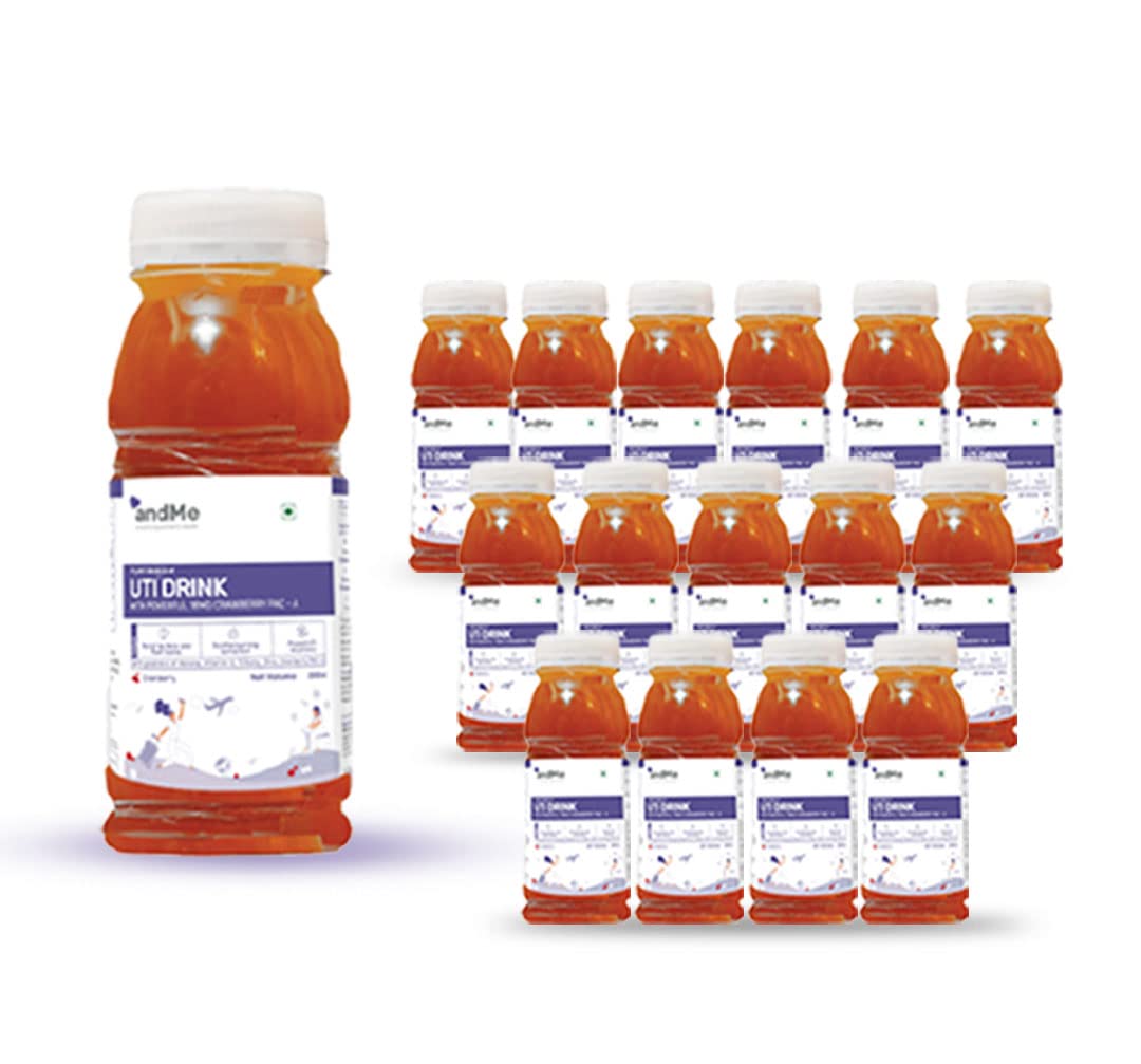 andMe Cranberry Juice for UTI treatment formulated with 18mg of PACA