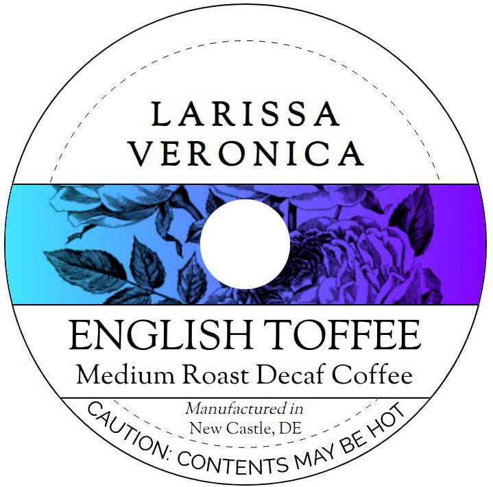 English Toffee Medium Roast Decaf Coffee (12 pods, ZIN: 572649)