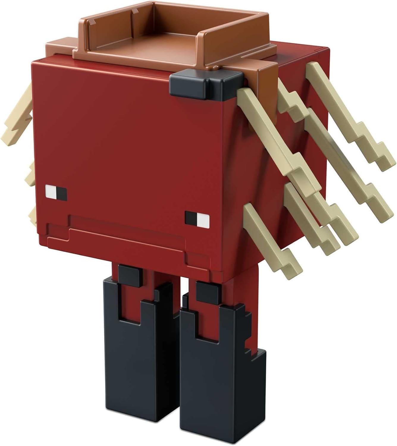 Minecraft Craft-A-Block Strider Figure, Authentic Pixelated Video-Game Characters, Action Toy to Create, Explore and Survive, Collectible Gift for Fans Age 6 Years and Older